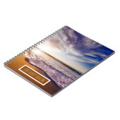 Mooie oceaangolven voegen Jouw naam toe Notitieboek (Linkerzijde)