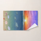 Mooie oceaanzon, Zeeen schildpadden en parels Bad Handdoek (Handdoek)