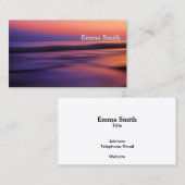 Mooie oceaanzonneffoto visitekaartje (Voorkant / Achterkant)