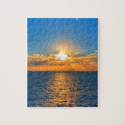 Mooie oceaanzonsondergang legpuzzel (Verticaal)