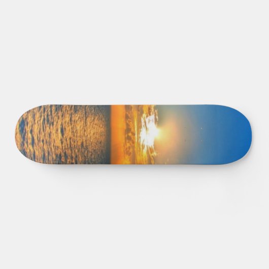Mooie oceaanzonsondergang skateboard (Horizontaal)