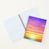Mooie Ocean Sunrise & Editable Good Vibes Text Notitieboek (Binnen)
