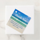 Mooie Ocean Wave Fotografie Beach Party Bedankjes Labels (In situ)