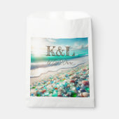 Mooie Ocean Waves en Zee Glass gepersonaliseerd Bedankzakje (Voorkant)