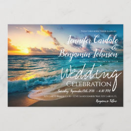 Mooie Ocean Waves Summer Beach Weddenschap Kaart