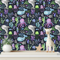 Mooie Oceandieren Slaapkamerdecor voor de Nursery