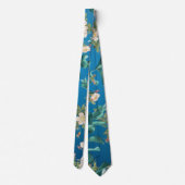 Mooie Oceanic Blue Floral en Botanical Chic Stropdas (Achterkant)