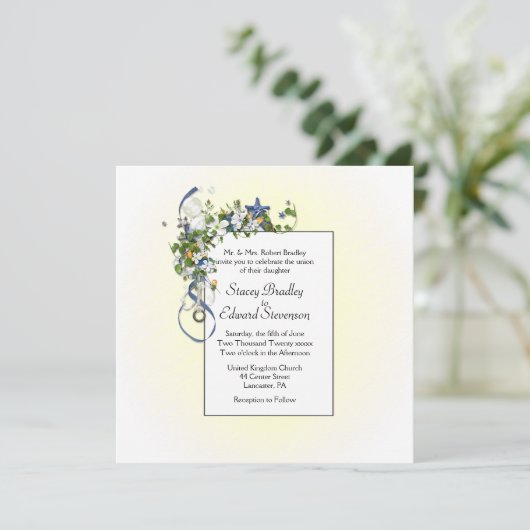 Mooie Ochtend Zon Geel met Linten en Bubbels Kaart (Staand voorkant)