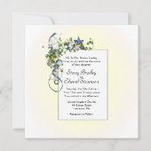 Mooie Ochtend Zon Geel met Linten en Bubbels Kaart (Voorkant)