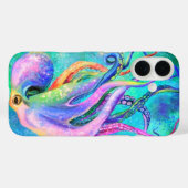 Mooie Octopus iPhone Case (Achterkant (horizontaal))