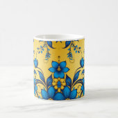 Mooie Oekraïense kleurrijke bloemmotief kunst Koffiemok (Center)