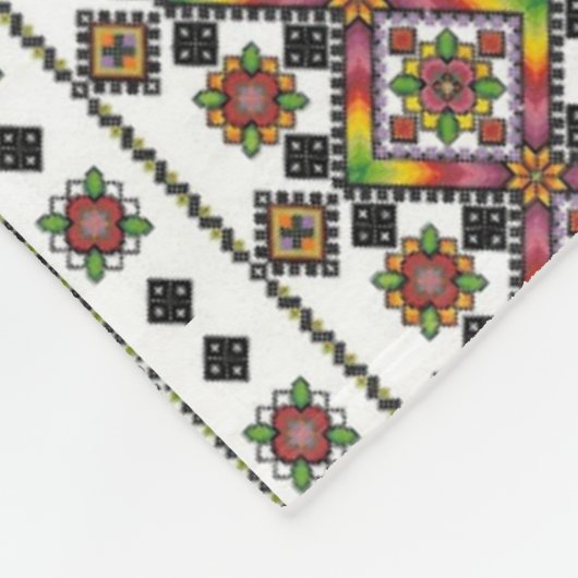 Mooie Oekraïense kunst Fleece Deken (Hoek)