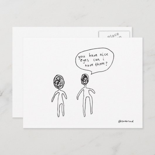 mooie ogen briefkaart (Voorkant / Achterkant)