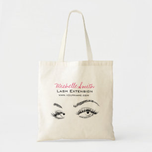 Mooie ogen Lange wimpers Wimper extensie Tote Bag