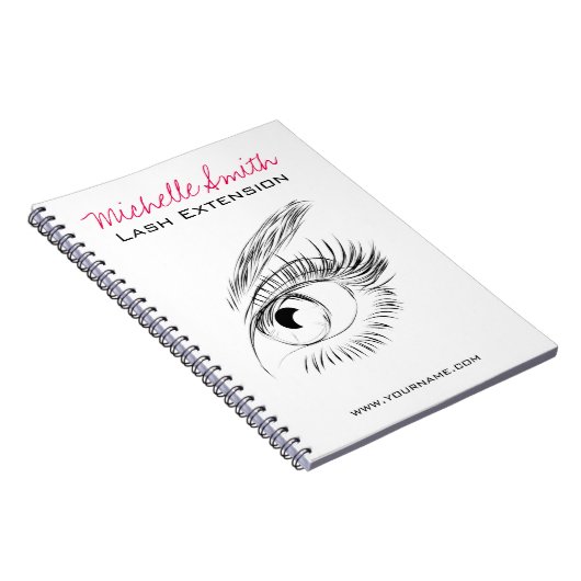 Mooie ogen Lash Extension Notitieboek (Rechterzijde)