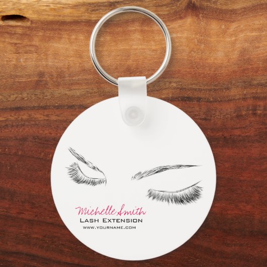 Mooie ogen Lash Extension Sleutelhanger (Voorkant)