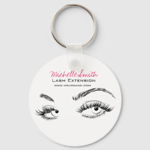 Mooie ogen Lash Extension Sleutelhanger