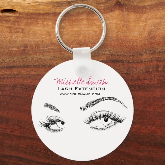 Mooie ogen Lash Extension Sleutelhanger (Voorkant)