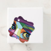 Mooie ogen pop kunst bedankjes labels (In situ)