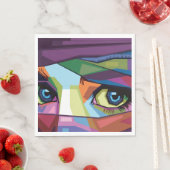 Mooie ogen pop kunst servet (Insitu)