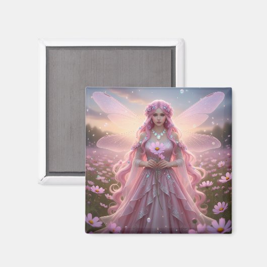 Mooie oktober Opal Fairy Magneet (Voorkant / Achterkant)