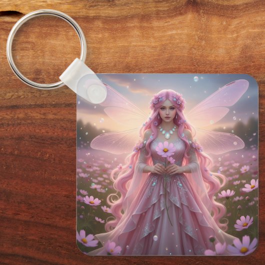 Mooie oktober Opal Fairy Sleutelhanger (Voorkant)