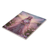 Mooie oktober Opal Fairy Tegeltje (Zijkant)