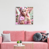 Mooie Oktoberfee in de kosmos Canvas Afdruk (Insitu (Woonkamer))