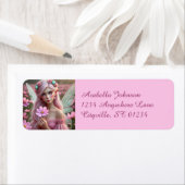 Mooie Oktoberfee in de kosmos Etiket (Insitu)