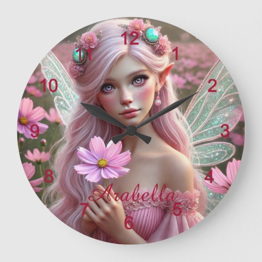 Mooie Oktoberfee in de kosmos Grote Klok (Voorkant)