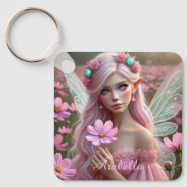 Mooie Oktoberfee in de kosmos Sleutelhanger