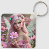 Mooie Oktoberfee in de kosmos Sleutelhanger (Achterkant)