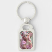 Mooie Oktoberfee in de kosmos Sleutelhanger (Voorkant)