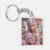 Mooie Oktoberfee in de kosmos Sleutelhanger (Voorkant Links)