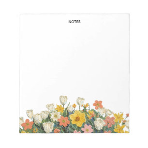 Mooie olie impasto bloemstuk gepersonaliseerd  notitieblok
