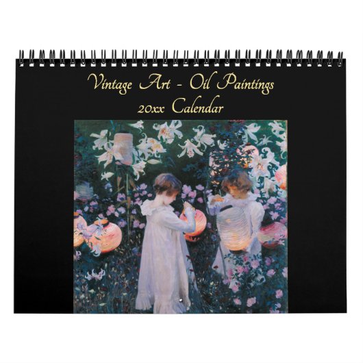Mooie  olieverfschilderijen Fine Art 2026 Wall Kalender (Hoes)
