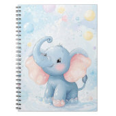 Mooie Olifant Baby Notitieboek (Voorkant)