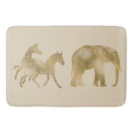 Mooie olifant en zebras badmat