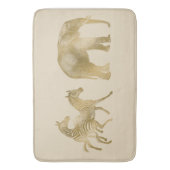 Mooie olifant en zebras badmat (Voorkant Verticaal)