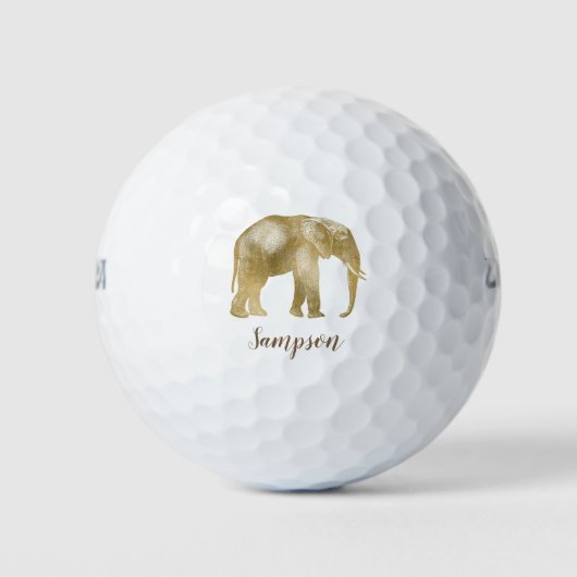 Mooie olifant golfballen (Voorkant)