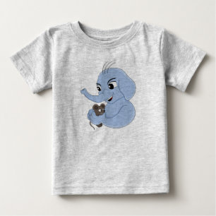 Mooie olifant jongen cartoon baby T-shirt