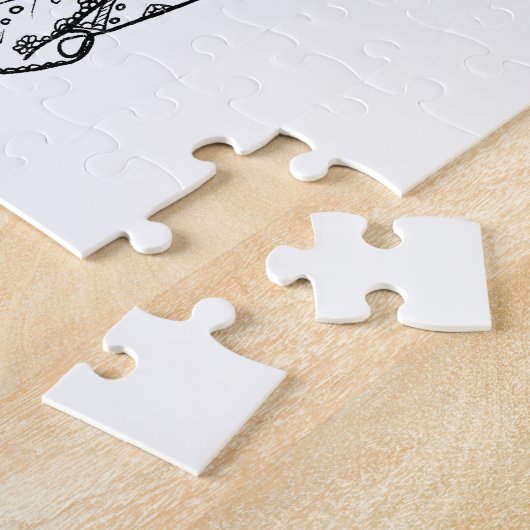 Mooie olifant legpuzzel (Zijkant)