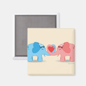 Mooie olifant magneet (Voorkant / Achterkant)
