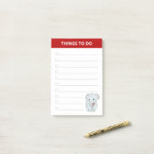 Mooie Olifant met een Hart Dingen om te Doen Post-it® Notes (Op bureau)
