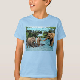 Mooie Olifant Schrift Luke 6:31 T-shirt