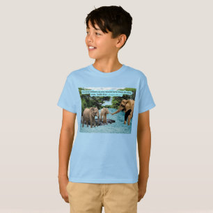 Mooie Olifant Schrift Luke 6:31 T-shirt