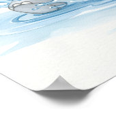 Mooie Olifant Spetterend in Water Poster (Hoek)