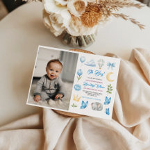 Mooie Olifant Waterverf Jongens Baby Shower