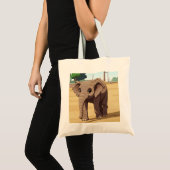 Mooie olifantentotetas tote bag (Voorkant (product))