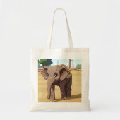 Mooie olifantentotetas tote bag (Voorkant)